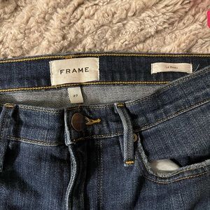 Frame denim straight leg high waist